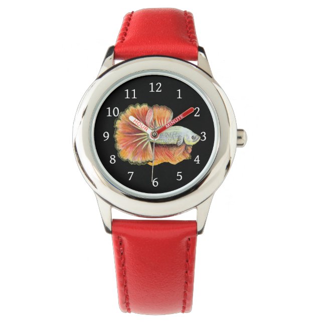 Betta Fish Horloge (Voorkant)