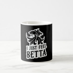 Betta Fish Ik voel me gewoon Betta Lover Vechten V Koffiemok