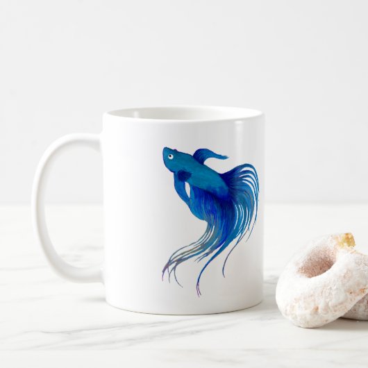 Betta Fish Koffiemok (Met donut)