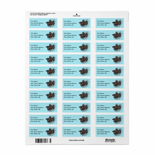 Betta Fish Label (Full Sheet)