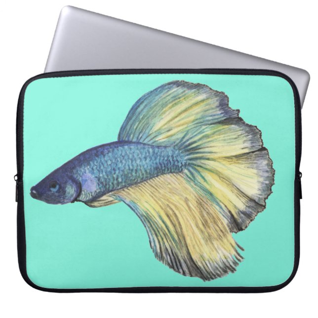 Betta Fish Laptop Sleeve (Voorkant)