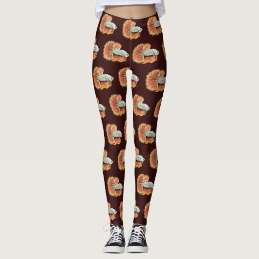 Betta Fish-Leggings Leggings (Voorkant)