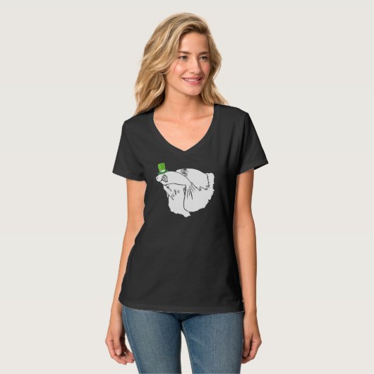 Betta Fish Leprechaun Irish St Patrick Day T-shirt (Voorkant volledig)