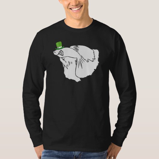 Betta Fish Leprechaun Irish St Patrick Day T-shirt (Voorkant)