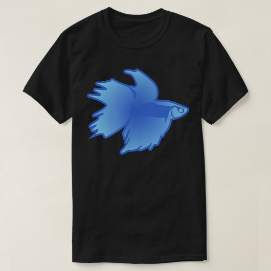 Betta Fish, Light Blue Funny Cute Pet Owner Gift T-shirt (Design voorkant)