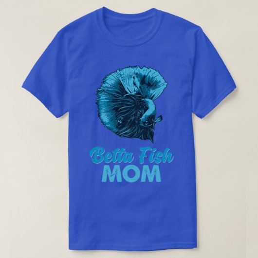 Betta Fish Ma Funny Blue Fighting Fish Gift T-shirt (Design voorkant)