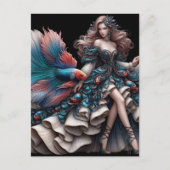 Betta Fish-Mode Briefkaart (Voorkant)