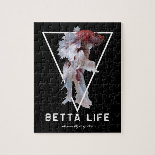 Betta Fish Modern Design Legpuzzel (Verticaal)