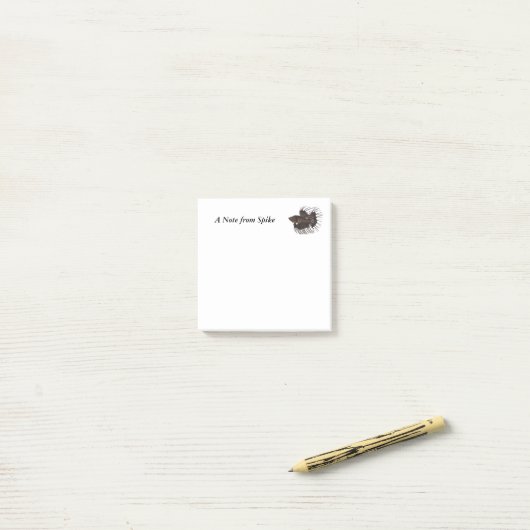 Betta Fish Notities Post-it® Notes (Op bureau)
