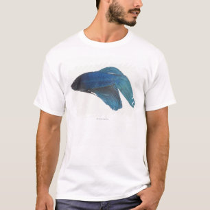 Betta Fish of Male Blue Siamese-strijkvissen T-shirt