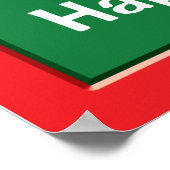 Betta Fish op kerstbubbels uit Joy Poster (Hoek)