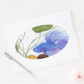Betta Fish Ovale Sticker (Envelop)