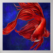Betta Fish Painting Print (Voorkant)