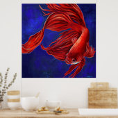 Betta Fish Painting Print (Keuken)