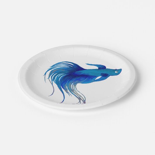 Betta Fish Papieren Bordje (Gekanteld)