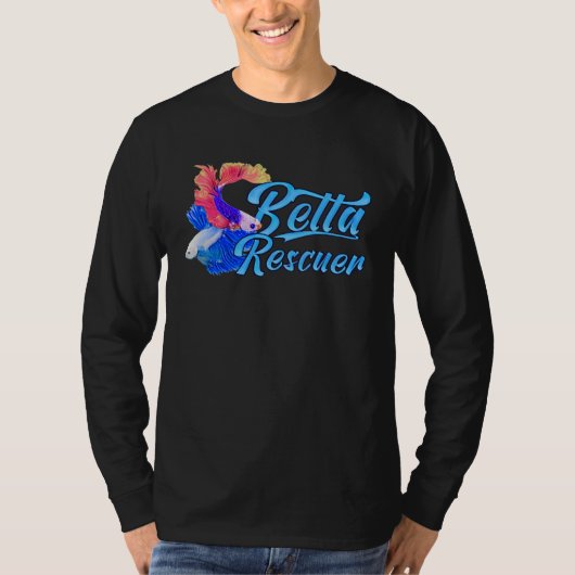 Betta Fish Rescuer Fish Rescue Aquarium T-shirt (Voorkant)
