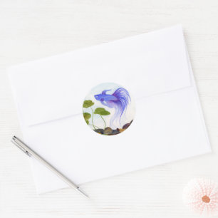 Betta Fish Ronde Sticker