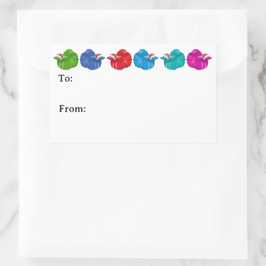 Betta Fish Santas Sticker (Tas)