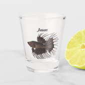 Betta Fish Shot Glas (Voorkant)