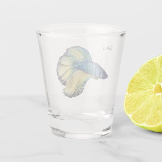 Betta Fish Shot Glas (Achterkant)