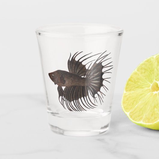 Betta Fish Shot Glass Glas (Voorkant)