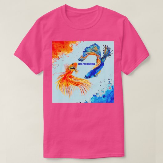 Betta Fish Showdown T-shirt (Design voorkant)