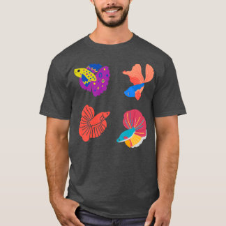 Betta fish Siamese Fighter Fish Fighter Fish Aquar T-shirt