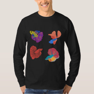 Betta Fish Siamese Fighter Fish Fighter Fish Aquar T-shirt
