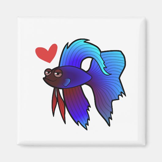 Betta Fish / Siamese vechtende vis Magneet (Voorkant)
