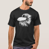 Betta Fish Silhouette T-shirt (Voorkant)