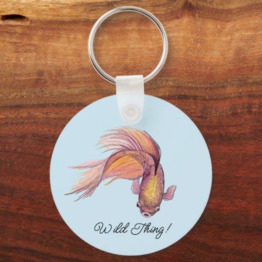 Betta Fish Sleutelhanger (Achterkant)