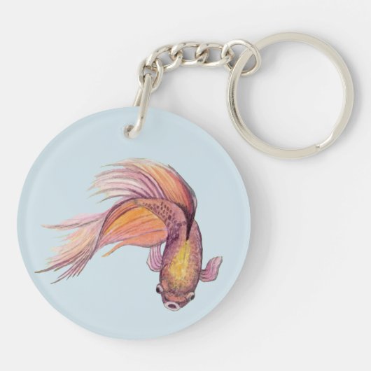 Betta Fish Sleutelhanger (Achterkant)
