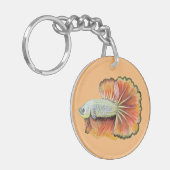 Betta Fish Sleutelhanger (Voorkant Links)