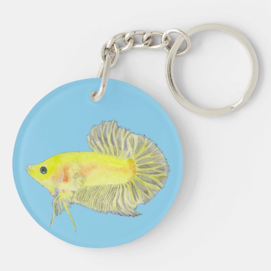 Betta Fish Sleutelhanger (Achterkant)