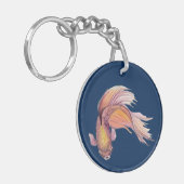 Betta Fish Sleutelhanger (Voorkant Links)