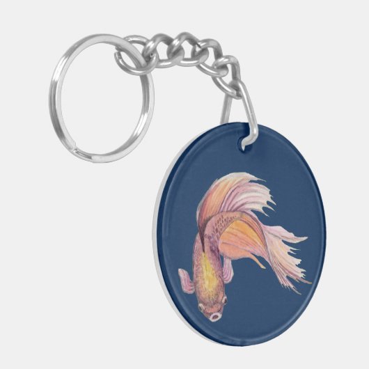 Betta Fish Sleutelhanger (Voorkant Links)