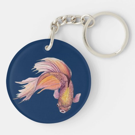 Betta Fish Sleutelhanger (Achterkant)