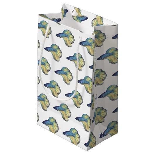 Betta Fish Small Gift Bag Klein Cadeauzakje (Voorkant Gekanteld)