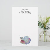 Betta Fish Stationery Briefpapier (Staand voorkant)
