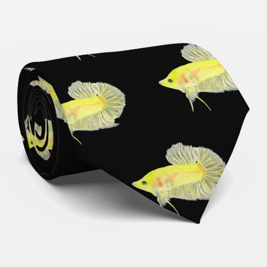 Betta Fish-Stropdas Stropdas (Opgerold)