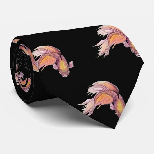 Betta Fish-Stropdas Stropdas (Opgerold)