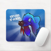 Betta Fish Te kool naar school Muismat (Met muis)