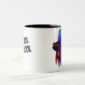 Betta Fish Te kool naar school Tweekleurige Koffiemok (Center)