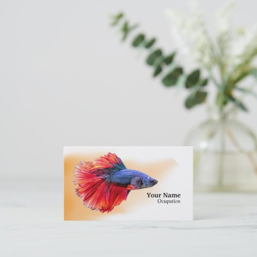 Betta Fish Visitekaartje (Staand voorkant)