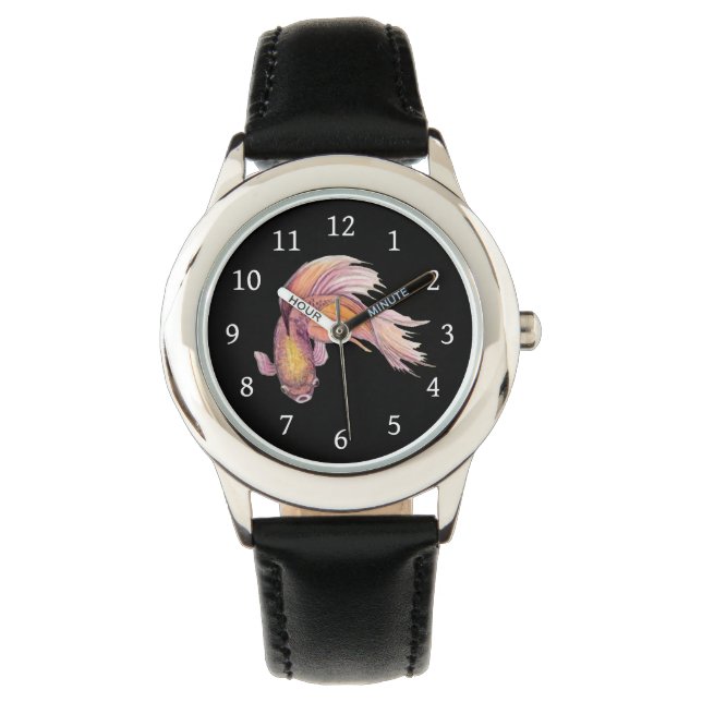 Betta Fish Watch Horloge (Voorkant)