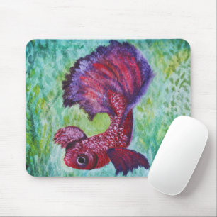 Betta fish-waterverf muismat
