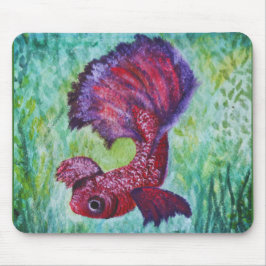 Betta fish-waterverf muismat