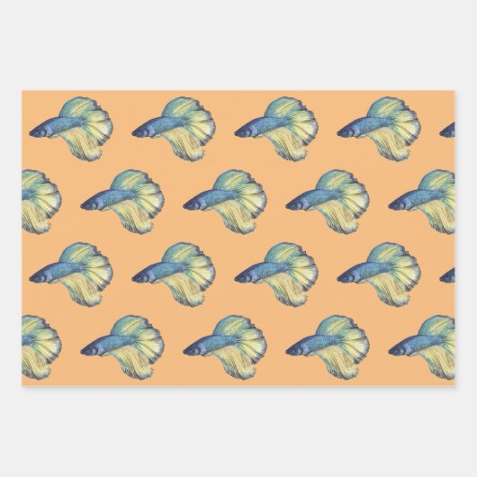 Betta Fish Wrapping Paper Sheets (Voorkant 3)
