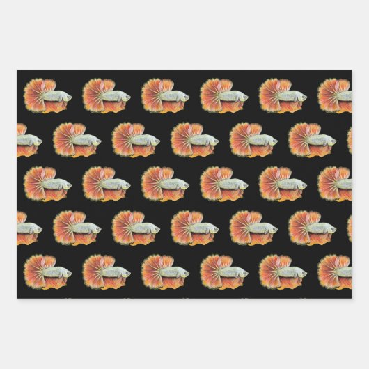 Betta Fish Wrapping Paper Sheets (Voorkant)