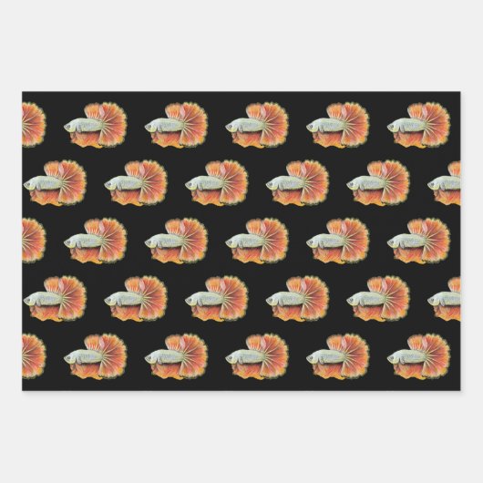 Betta Fish Wrapping Paper Sheets (Voorkant 3)